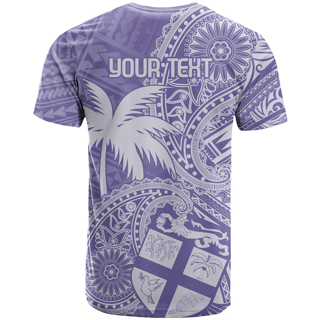 Custom Indo Fijians T Shirt Fiji ke Hindustani Polyneisan Paisley Purple Style LT9 - Polynesian Pride