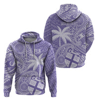 Custom Indo Fijians Zip Hoodie Fiji ke Hindustani Polyneisan Paisley Purple Style LT9 - Polynesian Pride