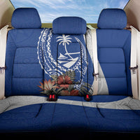 Blue Guam Hafa Adai Back Car Seat Cover Tropical Flowers with Polynesian Pattern LT9 One Size Blue - Polynesian Pride