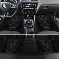 Queensland Maori Rugby Nga Hau e Wha Car Mats Black Motif LT9 Set 4pcs Black - Polynesian Pride