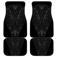 Queensland Maori Rugby Nga Hau e Wha Car Mats Black Motif LT9 - Polynesian Pride