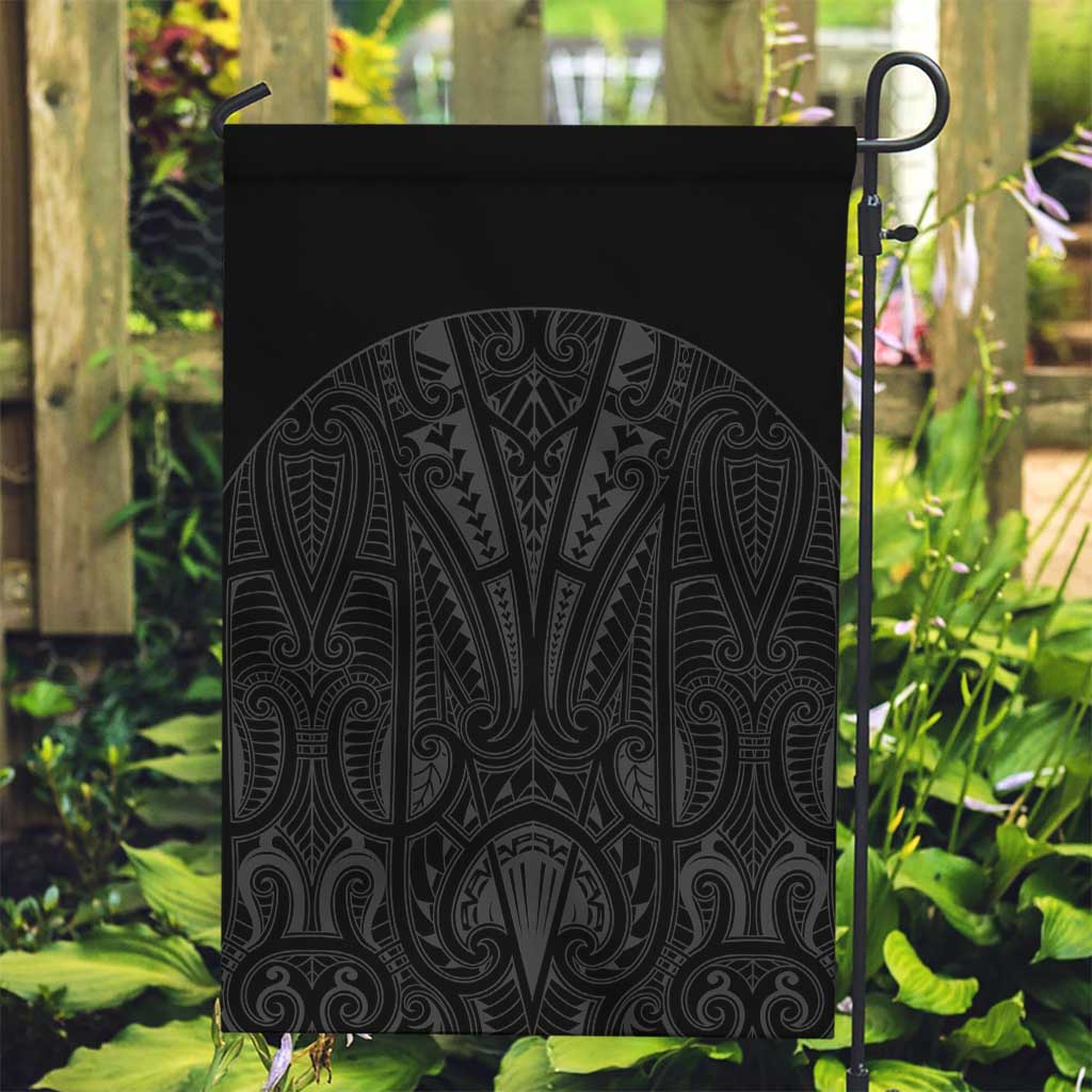 Queensland Maori Rugby Nga Hau e Wha Garden Flag Black Motif