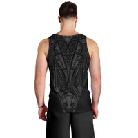 Queensland Maori Rugby Nga Hau e Wha Men Tank Top Black Motif