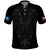 Queensland Maori Rugby Nga Hau e Wha Polo Shirt Black Motif