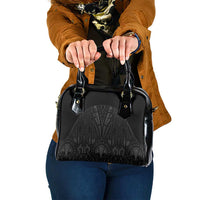 Queensland Maori Rugby Nga Hau e Wha Shoulder Handbag Black Motif