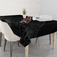 Queensland Maori Rugby Nga Hau e Wha Tablecloth Black Motif LT9 - Polynesian Pride