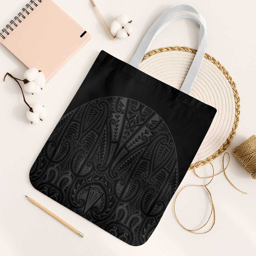 Queensland Maori Rugby Nga Hau e Wha Tote Bag Black Motif - Polynesian Pride