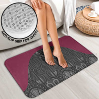 Queensland Maori Rugby Nga Hau e Wha Bathroom Set Maroon Motif - Polynesian Pride