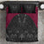 Queensland Maori Rugby Nga Hau e Wha Bedding Set Maroon Motif