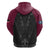 Queensland Maori Rugby Nga Hau e Wha Hoodie Maroon Motif