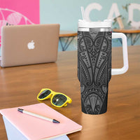 Queensland Maori Rugby Nga Hau e Wha Tumbler With Handle Maroon Motif