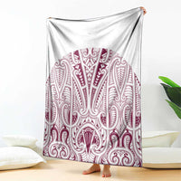 Queensland Maori Rugby Nga Hau e Wha Blanket White Motif LT9 - Polynesian Pride