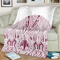 Queensland Maori Rugby Nga Hau e Wha Blanket White Motif LT9 - Polynesian Pride