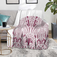 Queensland Maori Rugby Nga Hau e Wha Blanket White Motif LT9 - Polynesian Pride