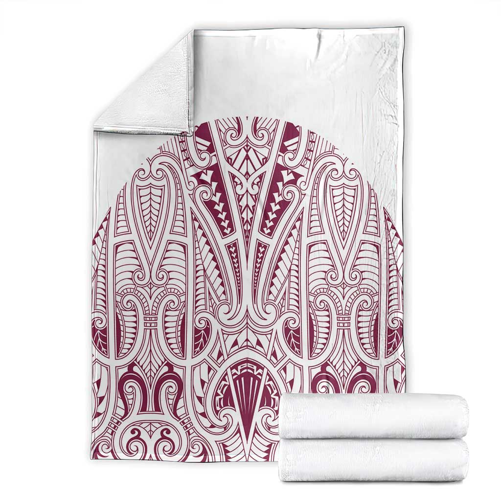Queensland Maori Rugby Nga Hau e Wha Blanket White Motif LT9 - Polynesian Pride
