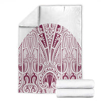 Queensland Maori Rugby Nga Hau e Wha Blanket White Motif LT9 - Polynesian Pride