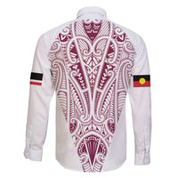 Queensland Maori Rugby Nga Hau e Wha Family Matching Summer Maxi Dress and Hawaiian Shirt White Motif LT9 - Polynesian Pride