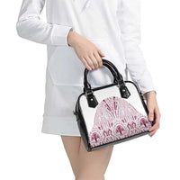 Queensland Maori Rugby Nga Hau e Wha Shoulder Handbag White Motif