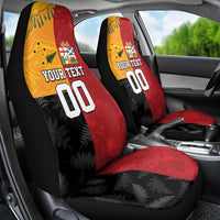Custom British Lions-AUNZ Car Seat Cover Australia-New Zealand Indigenous Motif LT9 - Polynesian Pride