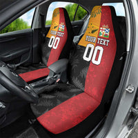 Custom British Lions-AUNZ Car Seat Cover Australia-New Zealand Indigenous Motif LT9 - Polynesian Pride