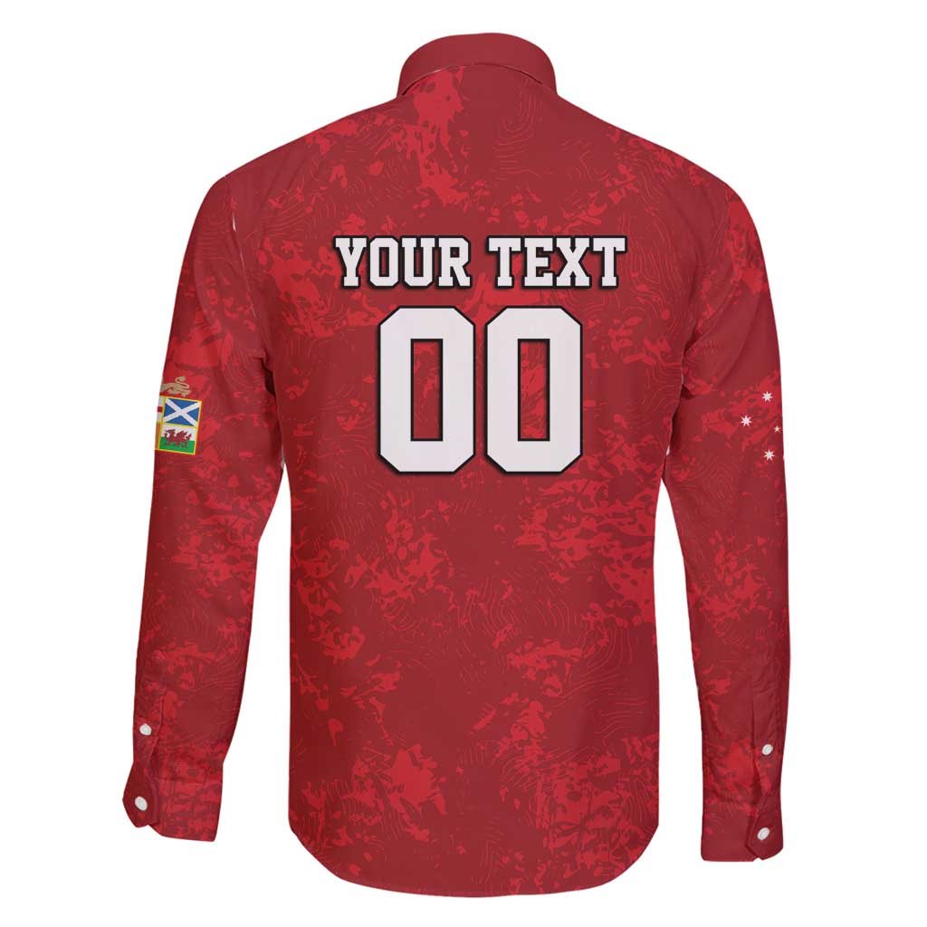 Custom British Lions-AUNZ Family Matching Long Sleeve Bodycon Dress and Hawaiian Shirt Australia-New Zealand Indigenous Motif