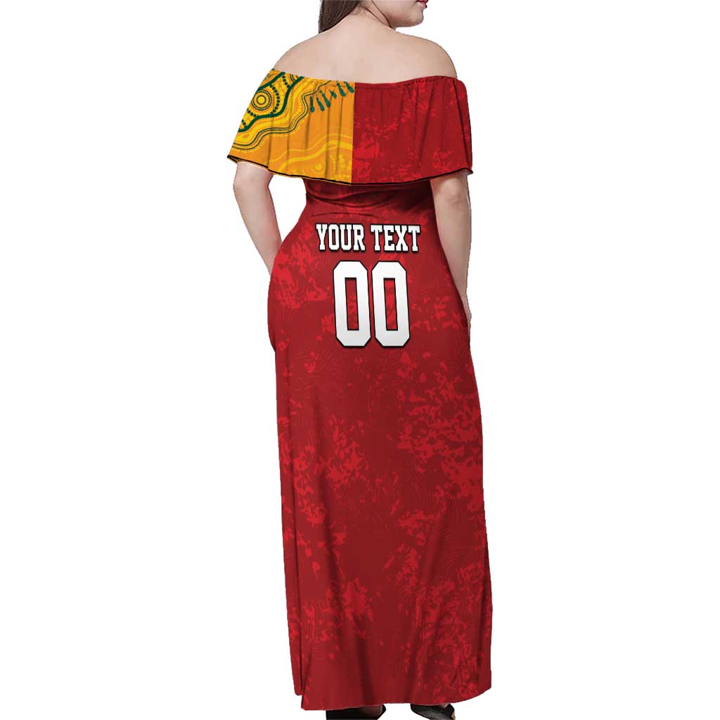 Custom British Lions-AUNZ Family Matching Off Shoulder Maxi Dress and Hawaiian Shirt Australia-New Zealand Indigenous Motif LT9 - Polynesian Pride