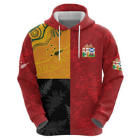 Custom British Lions-AUNZ Hoodie Australia-New Zealand Indigenous Motif LT9 - Polynesian Pride