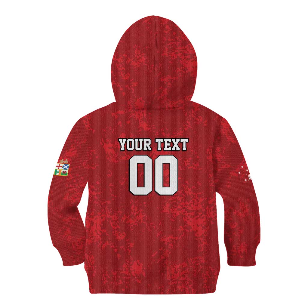 Custom British Lions-AUNZ Kid Hoodie Australia-New Zealand Indigenous Motif LT9 - Polynesian Pride