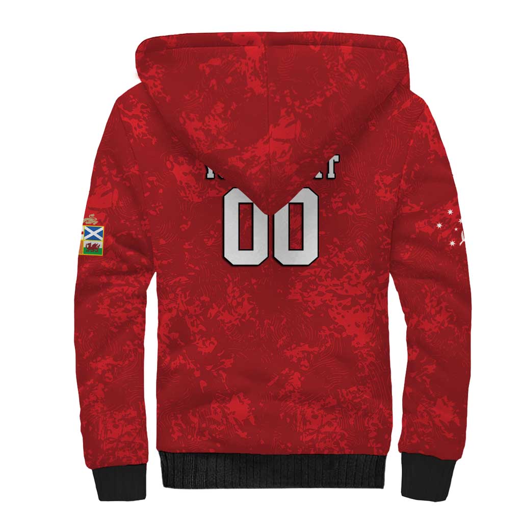 Custom British Lions-AUNZ Sherpa Hoodie Australia-New Zealand Indigenous Motif LT9 - Polynesian Pride