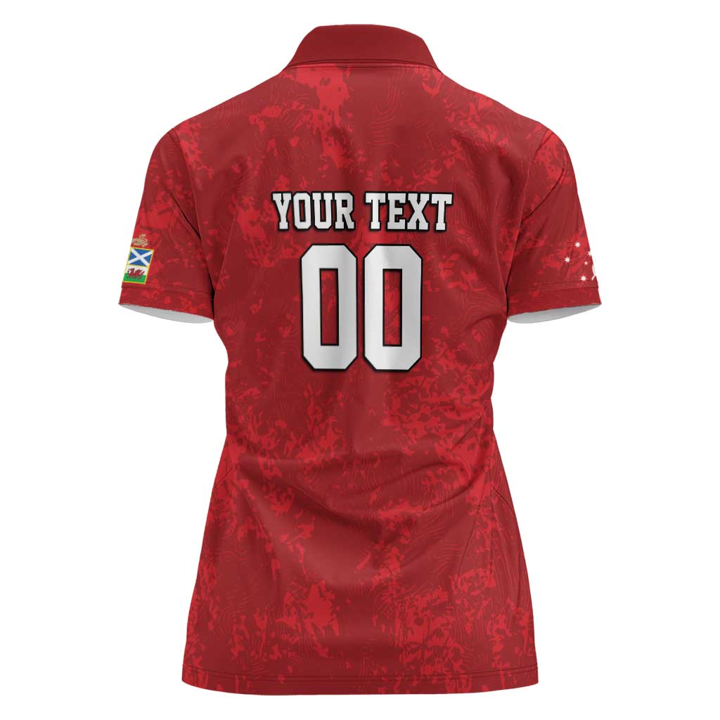 Custom British Lions-AUNZ Women Polo Shirt Australia-New Zealand Indigenous Motif LT9 - Polynesian Pride
