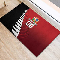 Custom British Lions New Zealand Rubber Doormat Half Black Fern