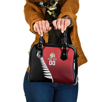 Custom British Lions New Zealand Shoulder Handbag Half Black Fern