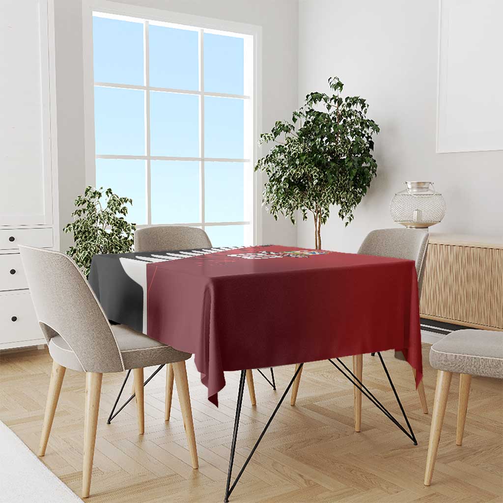 Custom British Lions New Zealand Tablecloth Half Black Fern