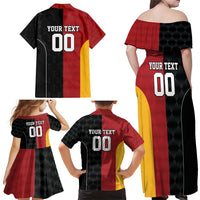 Custom British Lions New Zealand Family Matching Off Shoulder Maxi Dress and Hawaiian Shirt Sporty Style LT9 - Polynesian Pride