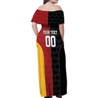Custom British Lions New Zealand Family Matching Off Shoulder Maxi Dress and Hawaiian Shirt Sporty Style LT9 - Polynesian Pride