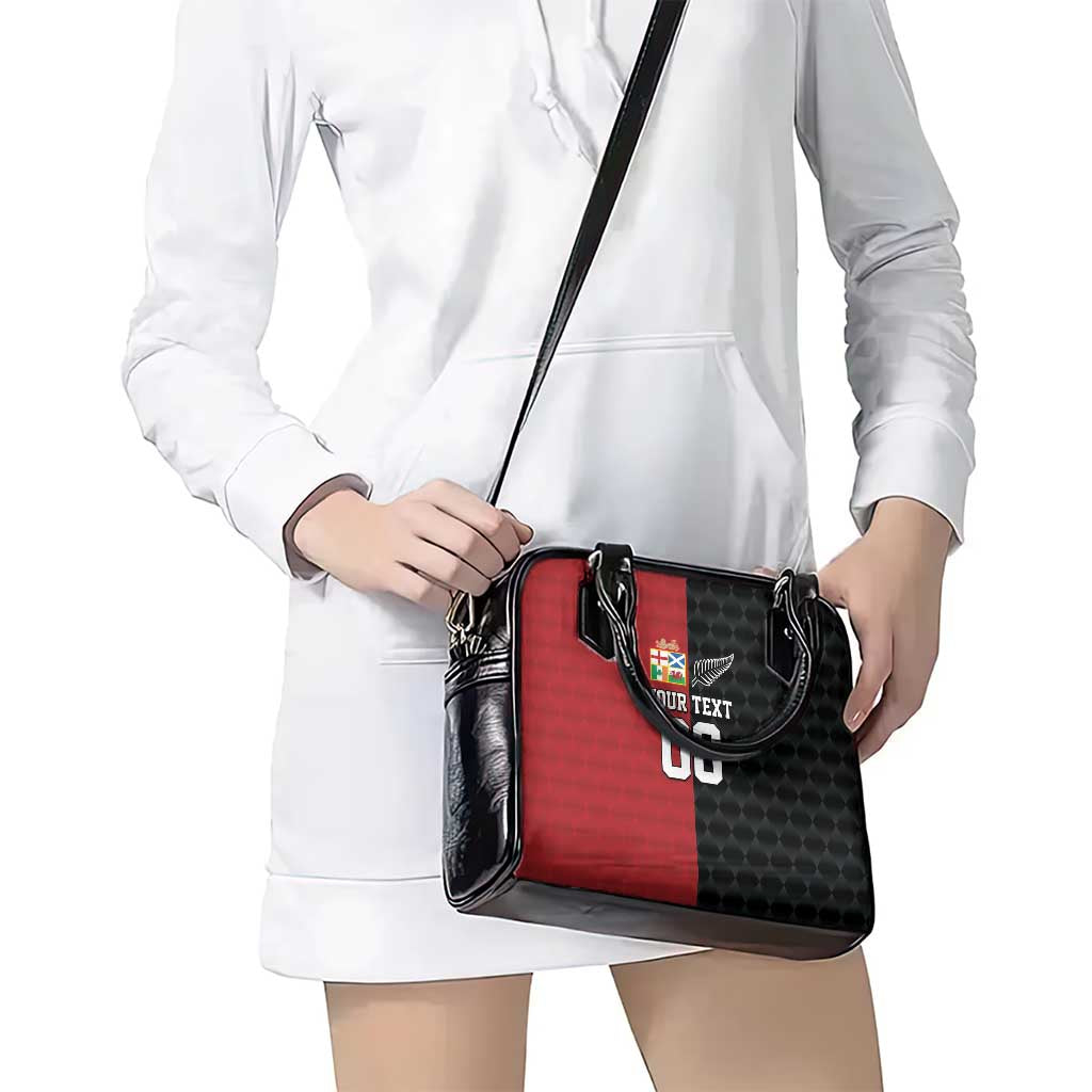 Custom British Lions New Zealand Shoulder Handbag Sporty Style
