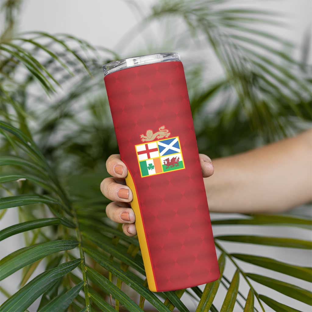 Custom British Lions New Zealand Skinny Tumbler Sporty Style LT9 - Polynesian Pride