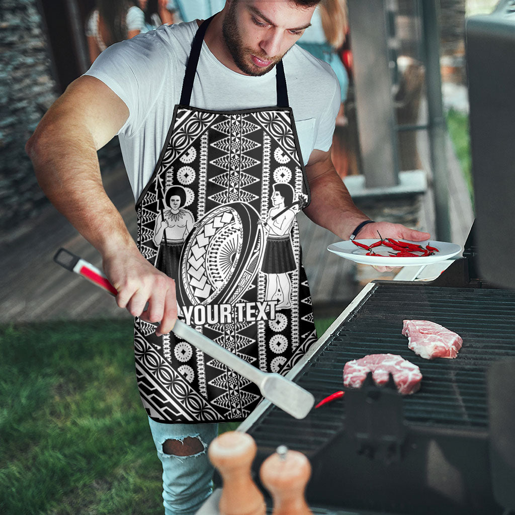 Fiji Custom Rugby National Heritage Apron Black Traditional Masi Inspired