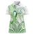 Its Okay Green Ribbon Personalised Women Polo Shirt Polynesian Depression Awareness