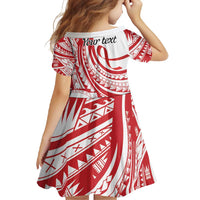 Know Your Status Red Ribbon Personalised Family Matching Off Shoulder Maxi Dress and Hawaiian Shirt Polynesian AIDS Awareness LT9 - Polynesian Pride