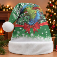 New Zealand Kea Bird Christmas Santa Hat Maori Inspired Knitted Patterns LT9 Without Fur Green - Polynesian Pride