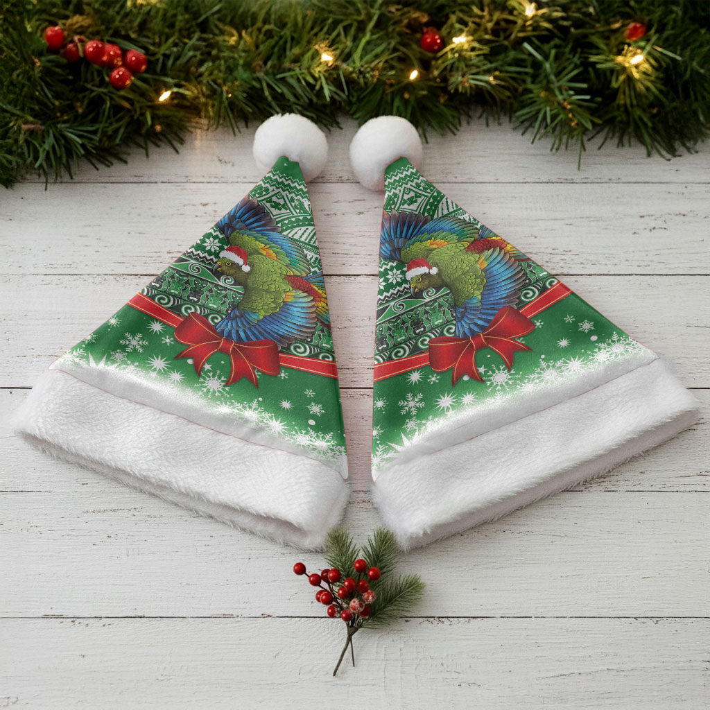New Zealand Kea Bird Christmas Santa Hat Maori Inspired Knitted Patterns LT9 - Polynesian Pride