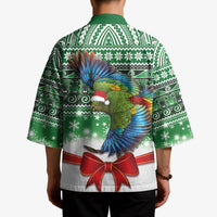 New Zealand Kea Bird Christmas Kimono Maori Inspired Knitted Patterns LT9 - Polynesian Pride
