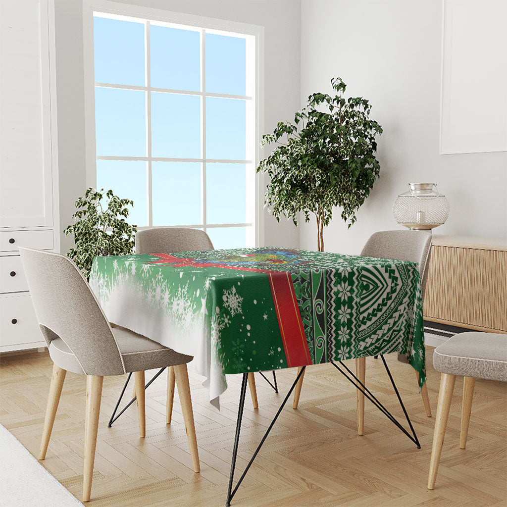 New Zealand Kea Bird Christmas Tablecloth Maori Inspired Knitted Patterns LT9 - Polynesian Pride