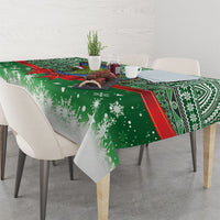 New Zealand Kea Bird Christmas Tablecloth Maori Inspired Knitted Patterns LT9 - Polynesian Pride