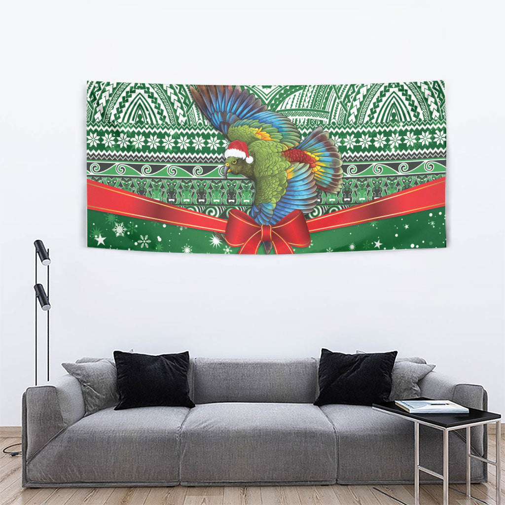 New Zealand Kea Bird Christmas Tapestry Maori Inspired Knitted Patterns LT9 - Polynesian Pride