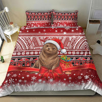 New Zealand Kekeno Seal Christmas Bedding Set Maori Inspired Knitted Patterns LT9 - Polynesian Pride