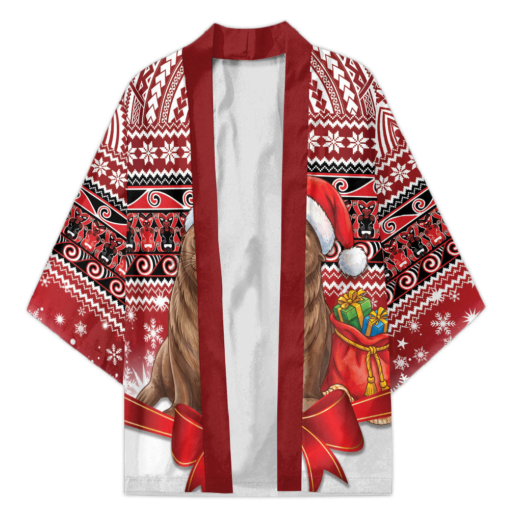 New Zealand Kekeno Seal Christmas Kimono Maori Inspired Knitted Patterns