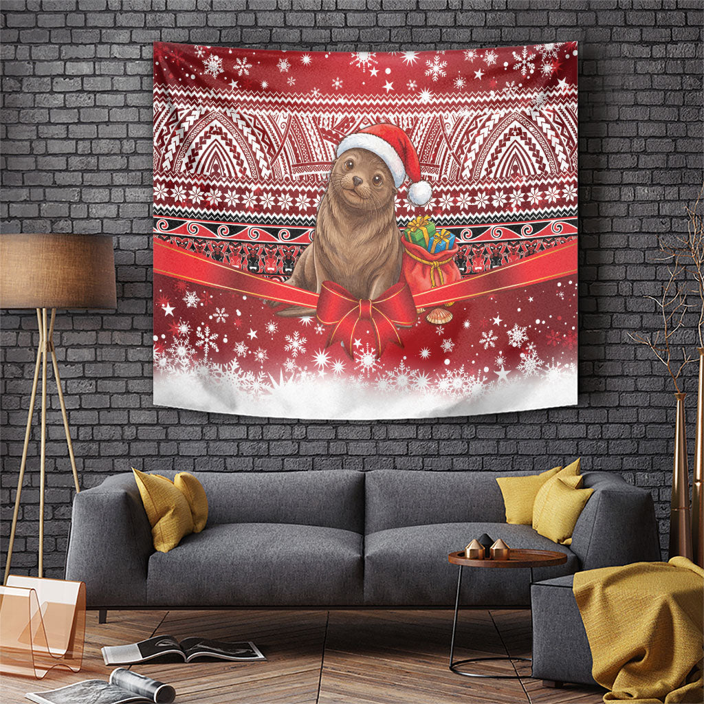 New Zealand Kekeno Seal Christmas Tapestry Maori Inspired Knitted Patterns