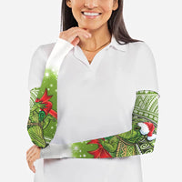 New Zealand Tuatara Christmas Arm Sleeves Maori Inspired Knitted Patterns LT9 - Polynesian Pride